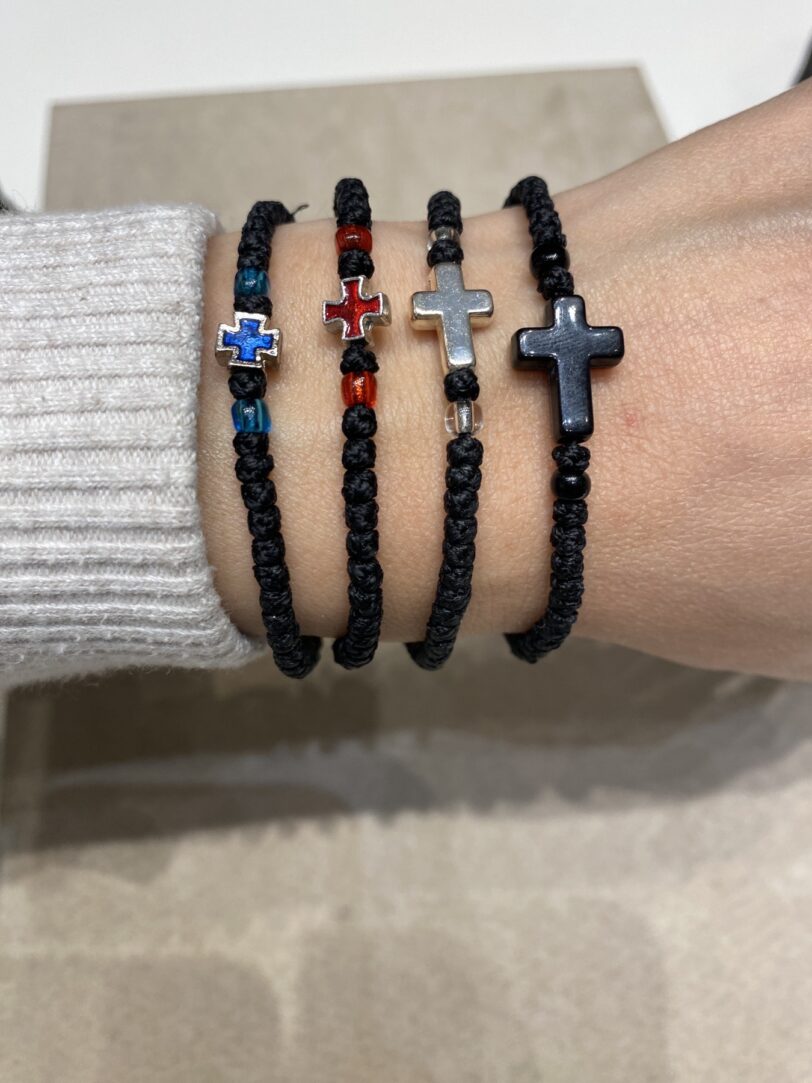 Komboskini black with red cross - Image 2