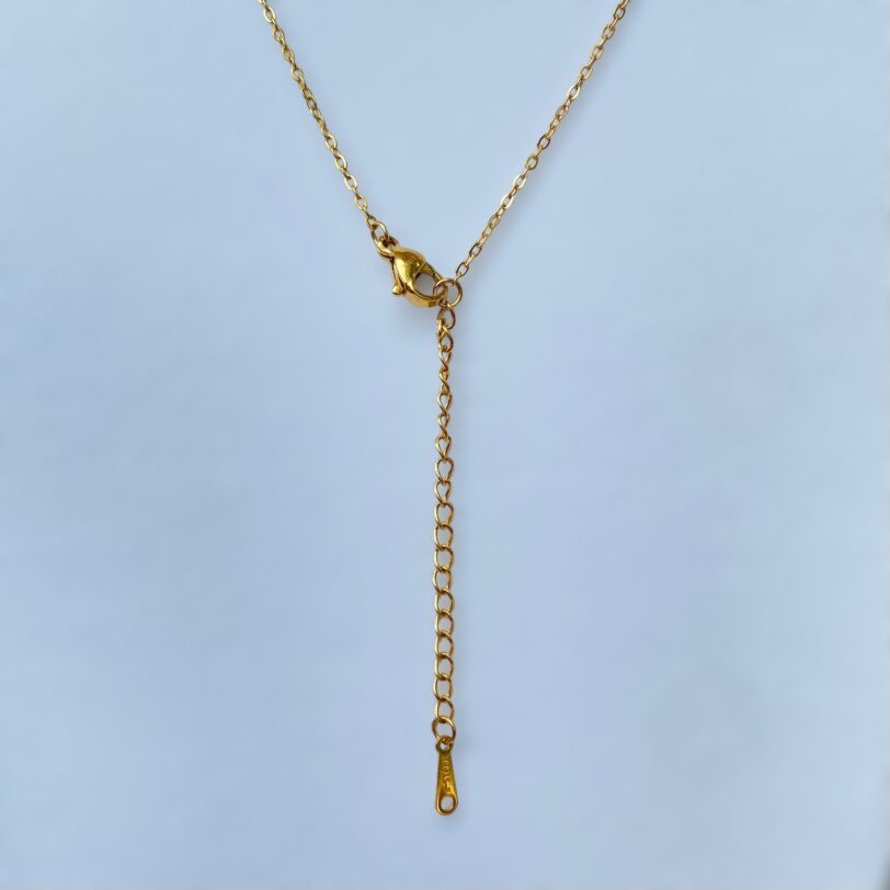 Cross with evil eye gold - Image 2