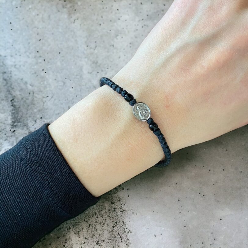 Komboskini black with Virgin Mary - Image 3