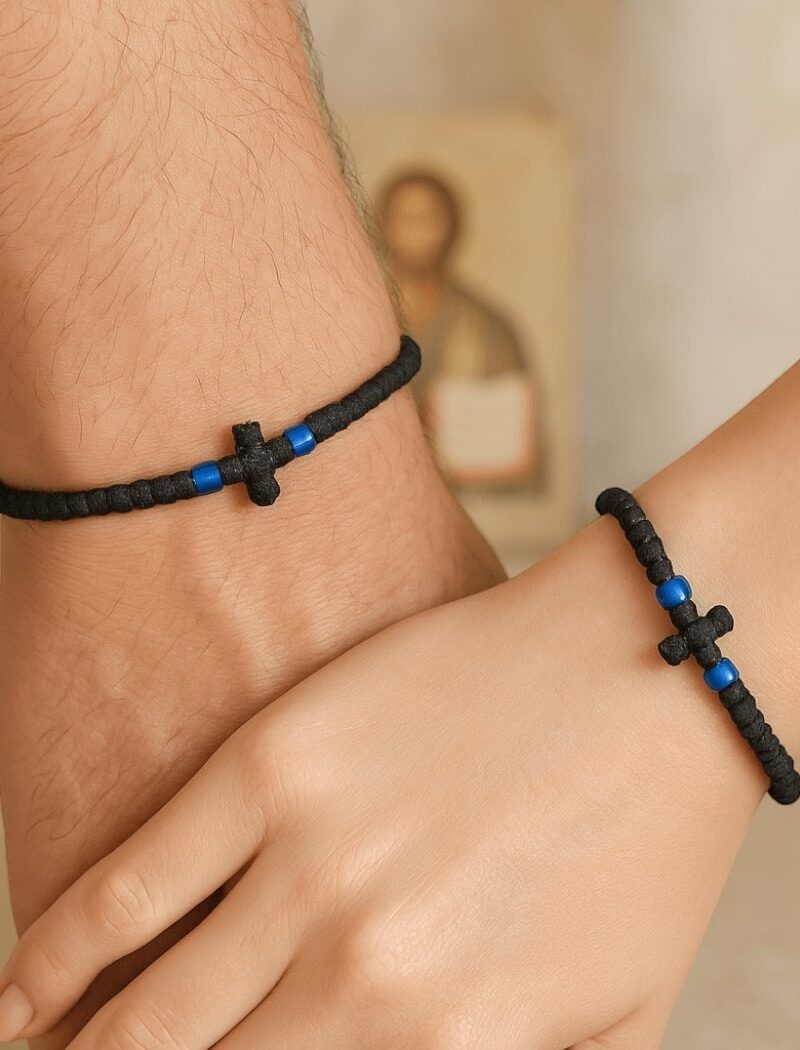 Komboskini black with blue