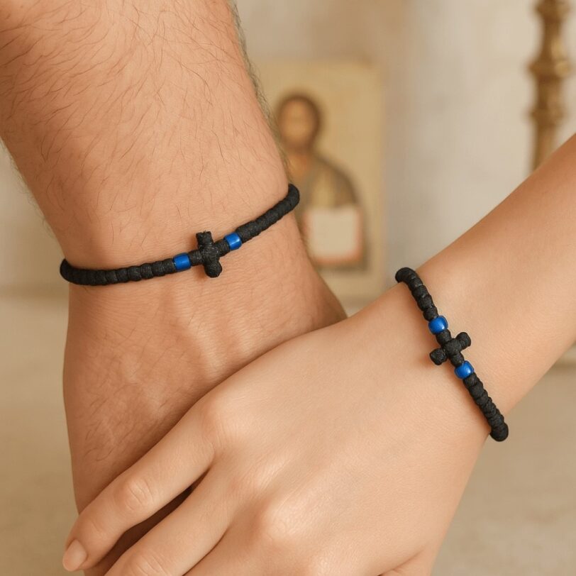 Komboskini black with blue