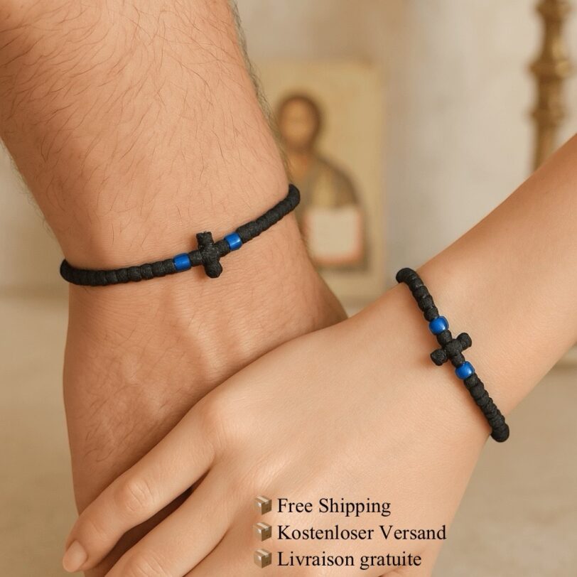 Komboskini black with blue - Image 2