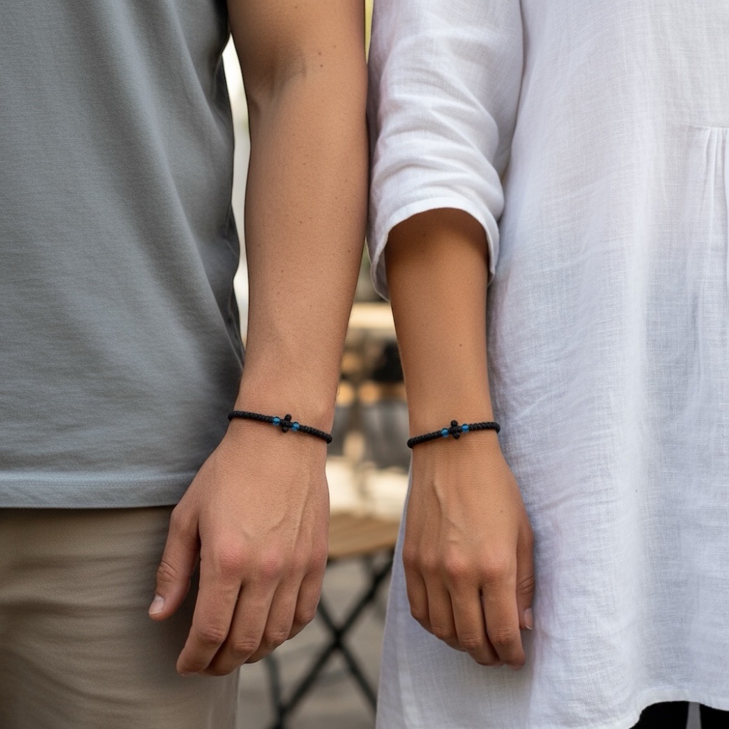 Komboskini black with blue - Image 2