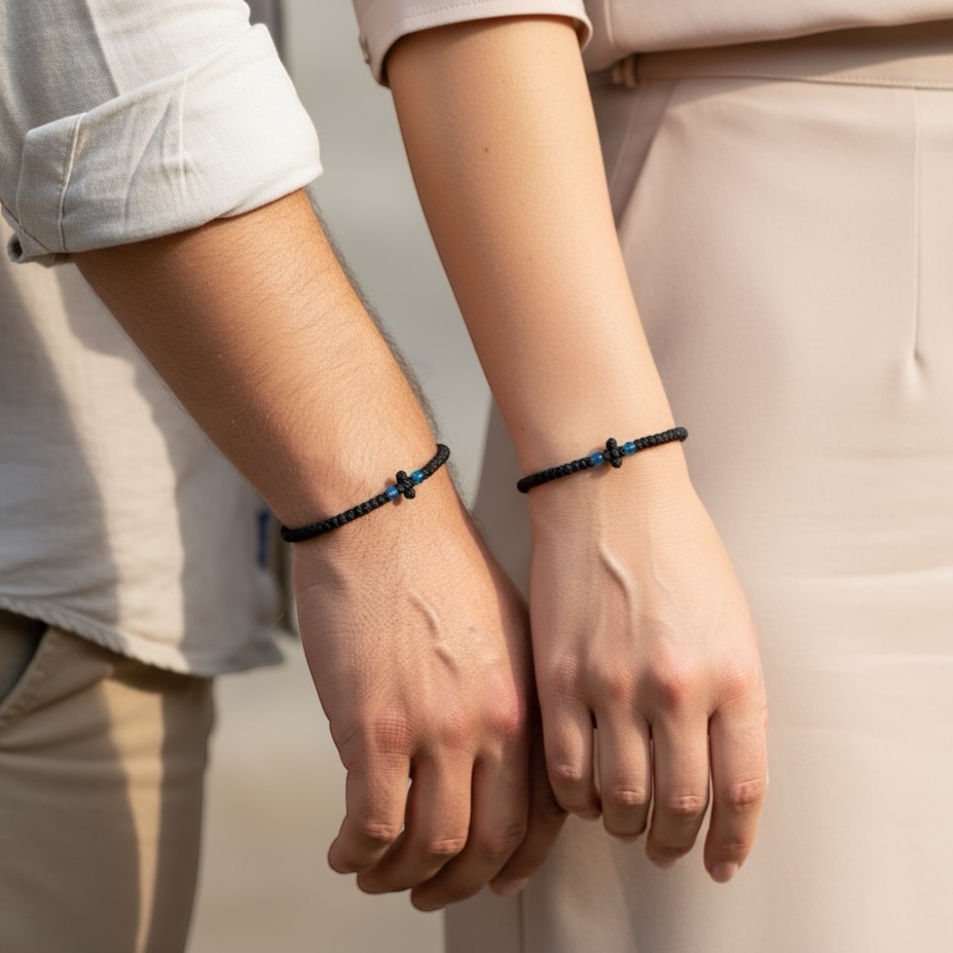 Komboskini black with blue - Image 3