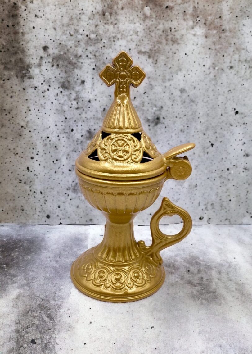 Incense burner gold