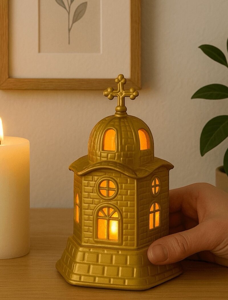 Vigil oil lamp gold