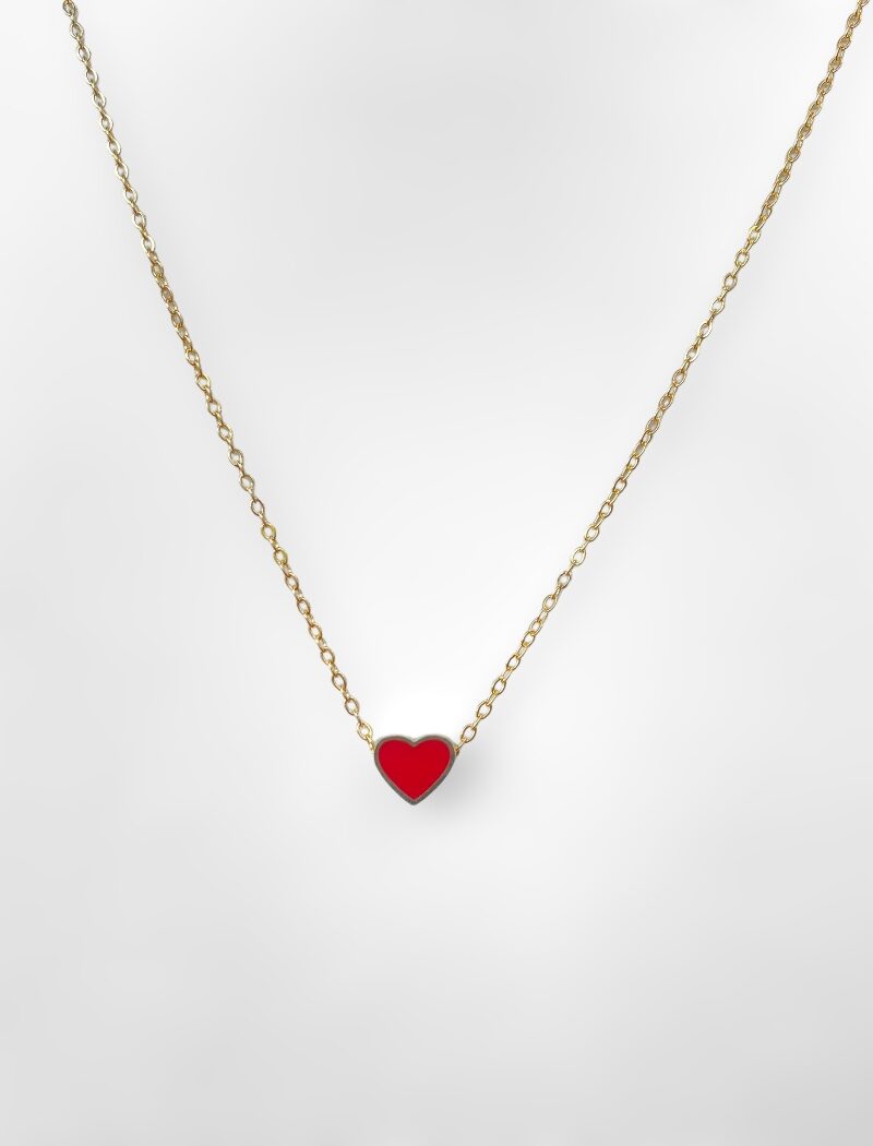 Heart necklace gold