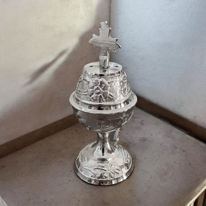 Incense burner silver - Image 4