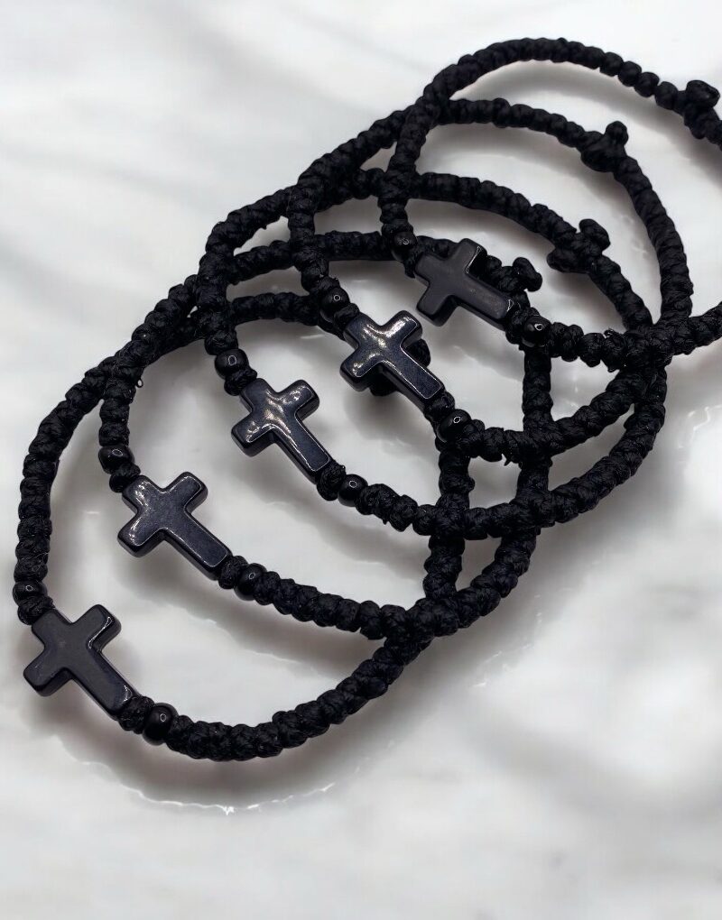 Komboskini black with cross
