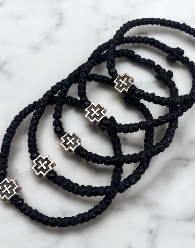 Komboskini black with cross
