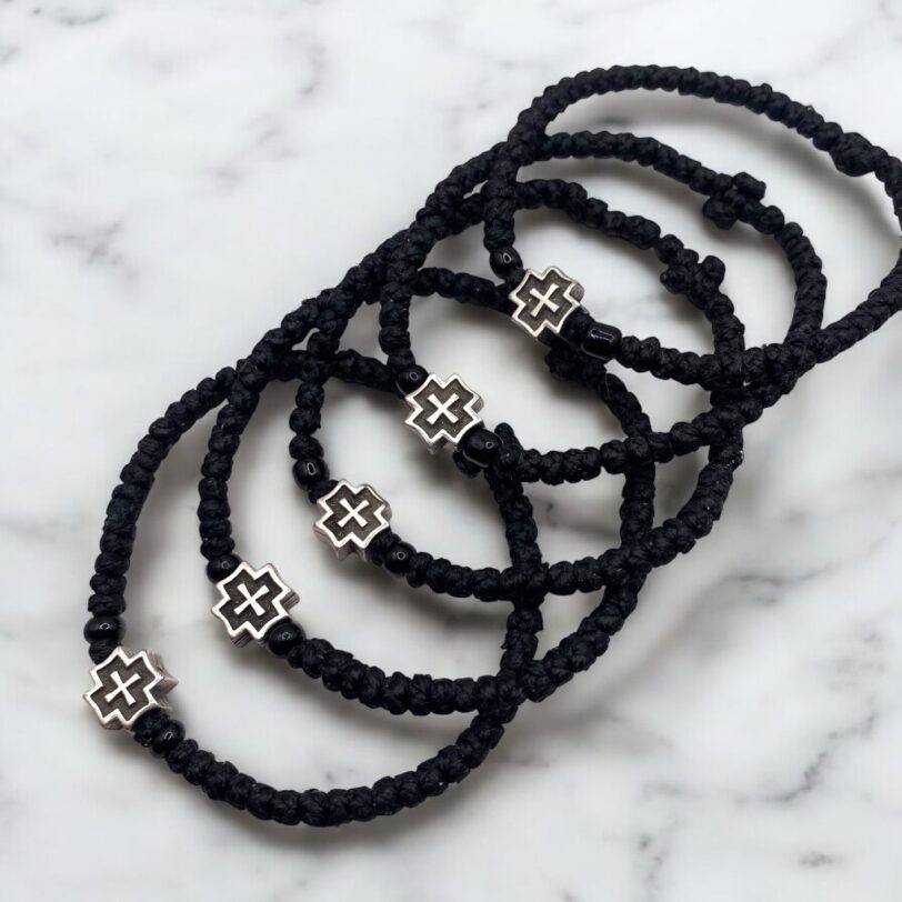 Komboskini black with cross