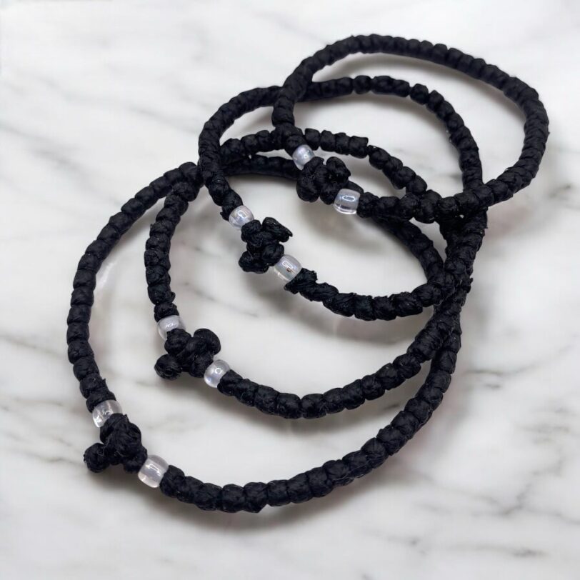 Komboskini black with white