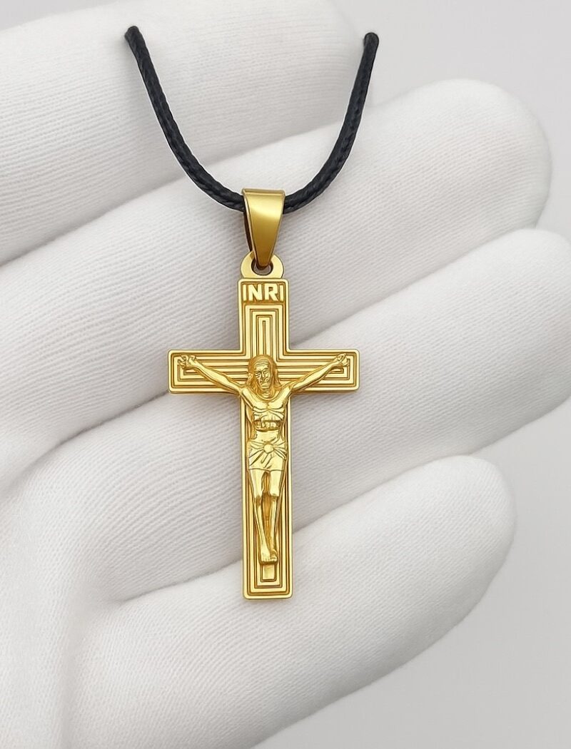 INRI Gold cross